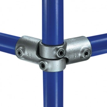 Raccord KEEKLAMP croix ajustable à 2 entrées - 33,7 mm