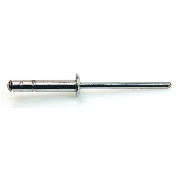 Rivet aveugle multi serrage aluminium/acier - Diamètre de la tige : 4,8 mm - Longueur du rivet : 16 mm