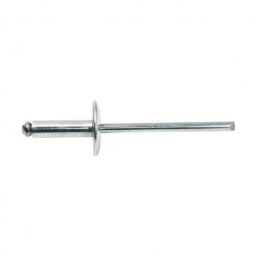 Rivet aveugle tête large aluminium/acier - Diamètre de la tige : 4,8 mm - Longueur du rivet : 8 mm