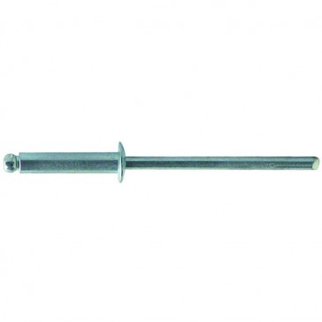Rivet aveugle tête plate acier - Diamètre de la tige : 3,2 mm - Longueur du rivet : 8 mm