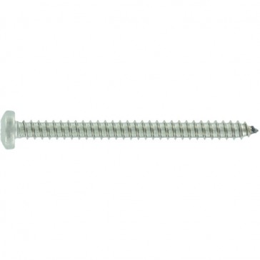 Vis à tôle tête cylindrique bombée large Pozidriv inox A4 - Diamètre : 4,2 mm - Longueur : 25,4 mm