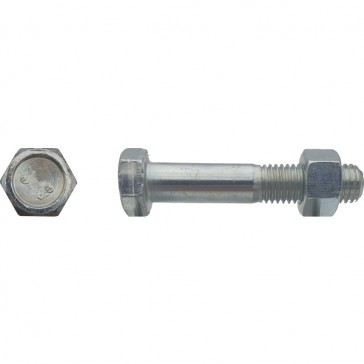 Boulon tête hexagonale classe 6.8 Zingué 12 x 65 mm