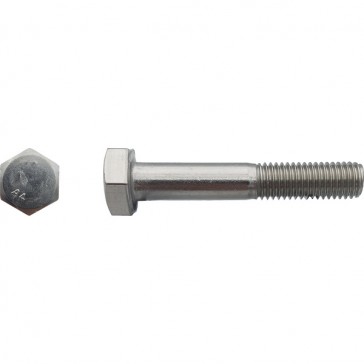 Vis tête hexagonale filetage partiel Inox A4 - 22 x 100 mm