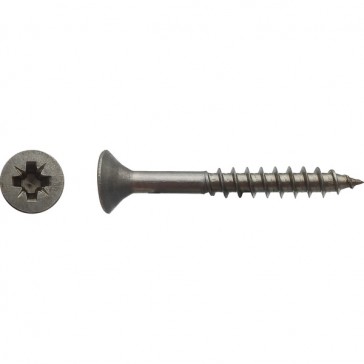 Vis pour panneaux agglomérés tête fraisée Pozidriv® filetage partiel Inox A2 - 5 x 45 mm