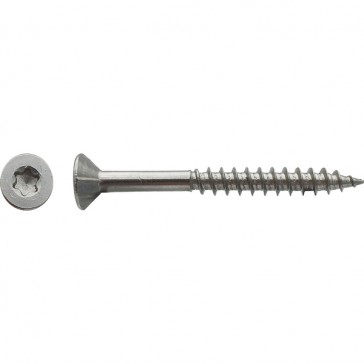 Vis pour panneaux agglomérés tête fraisée Torx® filetage partiel Inox A2 - 6 x 120 mm