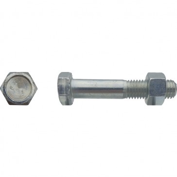 Boulon tête hexagonale SB ISO 4014/4032 Filetage Partiel classe 8,8 - 16 x 80 mm Zingué