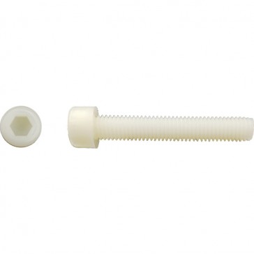Vis tête cylindrique six pans creux (CHC) DIN 912 PA 6,6 naturel - 8 x 10 mm