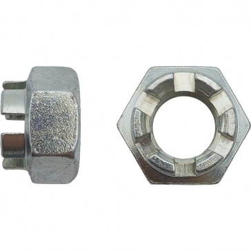 Écrou à créneau HK classe 8 DIN 935 Zingué - 14 mm