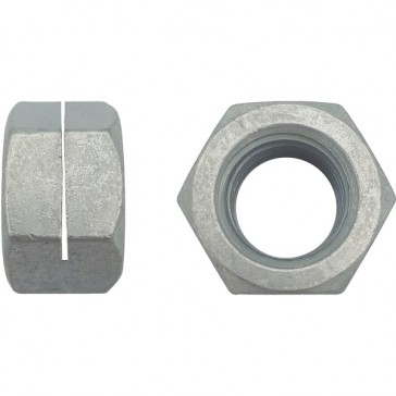 Écrou frein 1 fente H100 classe 8 Zingué - 12 mm